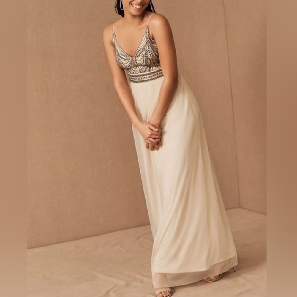 BHLDN | Vilette Embellished Maxi Dress Size 12
